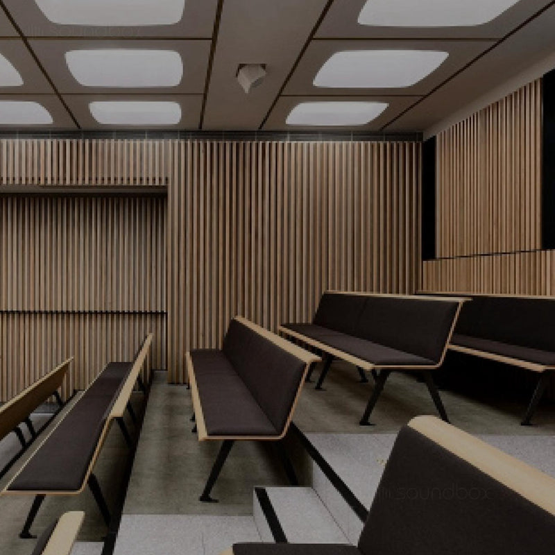 PET Acoustic Slat Wall Panel Fireproofing Sound Absorbing Board Sound Absorption